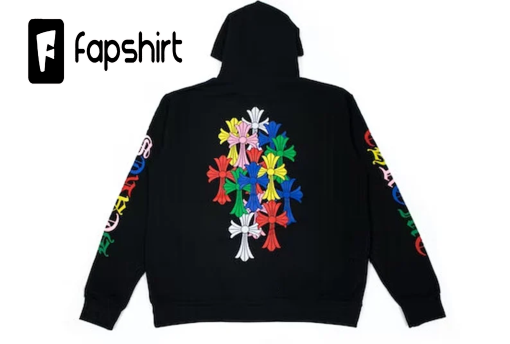 2023 Chrome Hearts Multi Color Cross Cemetery Hoodie,streatwear unisex cotton hoodie