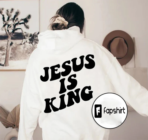 Jesus Is King Hoodie, Groovy Tumbler Hoodie, Positive Hoodie, Aesthetic Retro Hoodie, Cute Hoodie, Saying Hoodie, Christian Apparel, Unisex