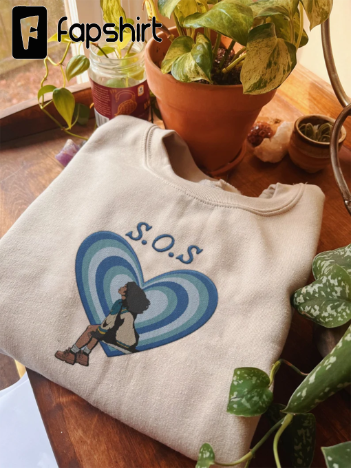 Sza SOS Embroidered Sweatshirt | Sza SOS Tour 2023 Sweater | Sza Rap R&B Embroidered Shirt