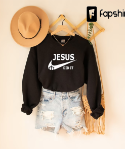 Jesus Hoodie,Jesus Did It Sweatshirt,Jesus Sweatshirt,Christian Sweatshirt,Religious…