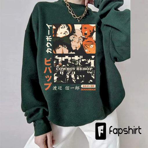 Cowboy Bebop COMIC unisex Shirt, Spike Sweatshirt, Anime Weeb, Anime Streetwear, Anime Sweatshirt, Hoodie