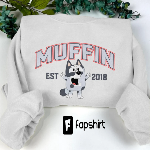 Muffin Cupcake Heeler Shirt, Bluey and Bingo Sweatshirt, Y2k Trending Sweatshirt, Crewneck Sweater, Bluey Shirt