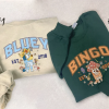 Muffin & Socks Sweatshirt, Bluey And Bingo Shirt, Y2k Sweatshirt, Crewneck Sweater, Valentine Gift, Cartoon, Couple Shirt