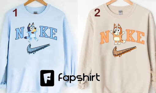 Personalized Bluey Sweatshirt Hoodie TShirt, Bluey Birthday Shirt, Bluey Sweatshirt, Bluey Couple Shirt, Bluey Family Birthday Shirt