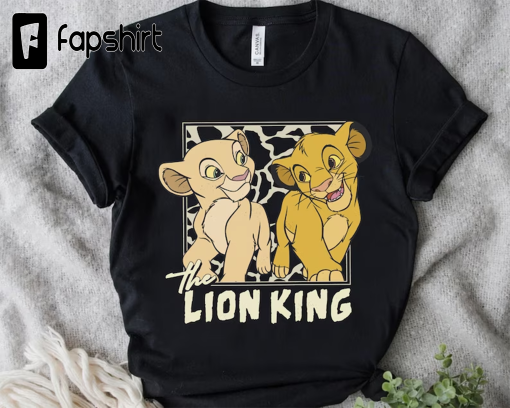 Disney Lion King Simba And Young Nala Hakuna Matata Retro Shirt, Magic Kingdom Unisex T-shirt Family Birthday Gift Adult Kid Toddler Tee