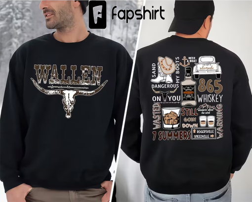 Wallen Western Crewneck Sweatshirt, Cowgirl Wallen Shirt, Retro Wallen Western Crewneck, Cowboy Girl Hoodie, Country Music Shirt, Cowboy Tee