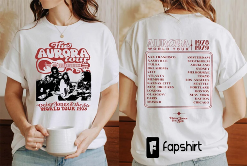 Vintage Daisy Jones And The Six 2 Side Shirts, Aurora World Tour Shirt, Unisex Concert Sweatshirt, Daisy Jones and Billy Dunne Hoodies Tee