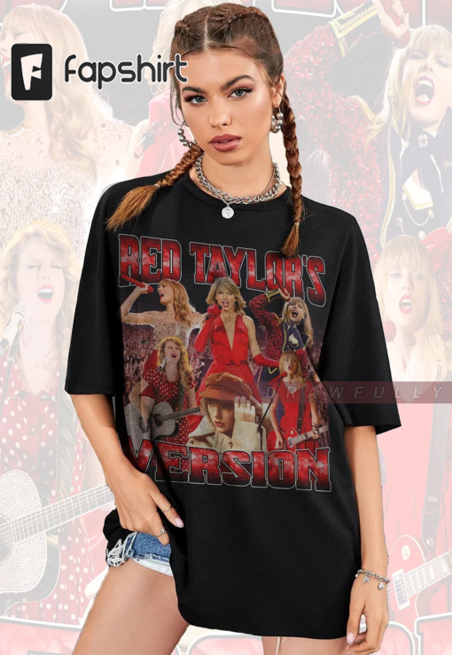 Taylor 90s Vintage Shirt, Red Taylor’s Version Shirt, Retro Taylor The Eras Tour Shirt, Y2k TS The Eras Tour 2022 midnights sweatshirt