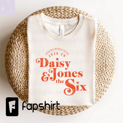 Daisy Jones & the six, Aurora world tour shirt, book merch, 1978 world tour tee, unisex short sleeve, Daisy Jones merch gift