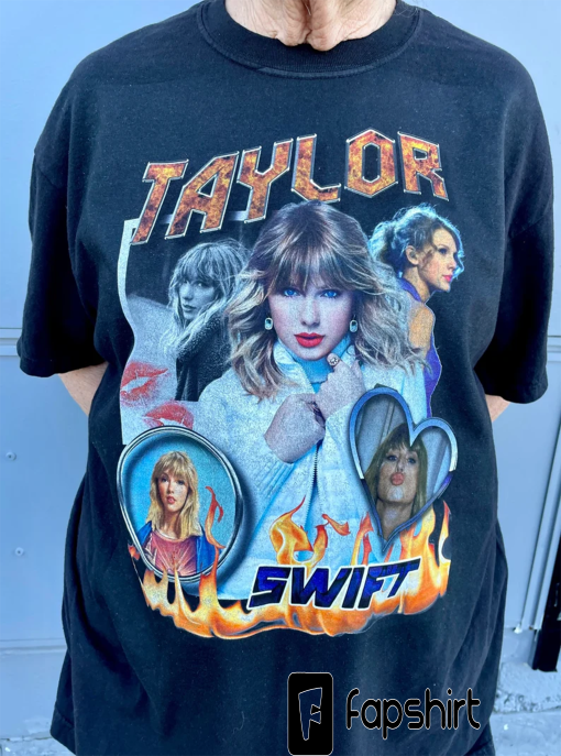 Taylor Homage Shirt Swiftie Vintage 90s Style Bootleg Rap Tee Eras Tour