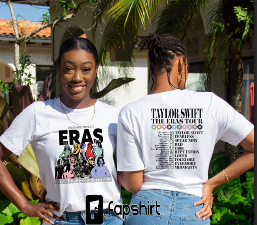 Vintage The Eras Tour Vintage Shirt, 2 Side Taylor’s Version T-Shirt, The Eras Tour 2023 Shirt, Swiftie Fan, Taylor The Eras Tour Shirt