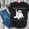 Karma is a Cat T Shirt – Midnights Tshirt – Karma Is A Cat Purring In My Lap Shirt