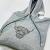 Winnie the Pooh Embroidered sweatshirt; Winnie the Pooh crewneck; gift for her/him custom embroidery crewneck; custom embroidery