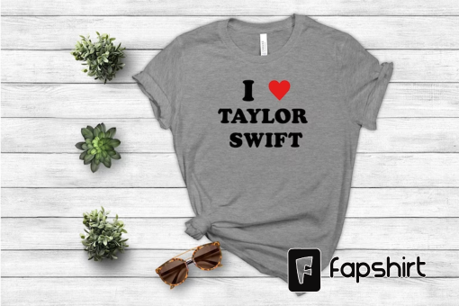 I heart Taylor Swift T Shirt I Heart T.S. Swiftie Concert Shirt