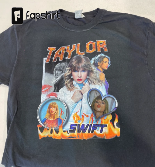 Taylor Homage Shirt Swiftie Vintage 90s Style Bootleg Rap Tee Eras Tour