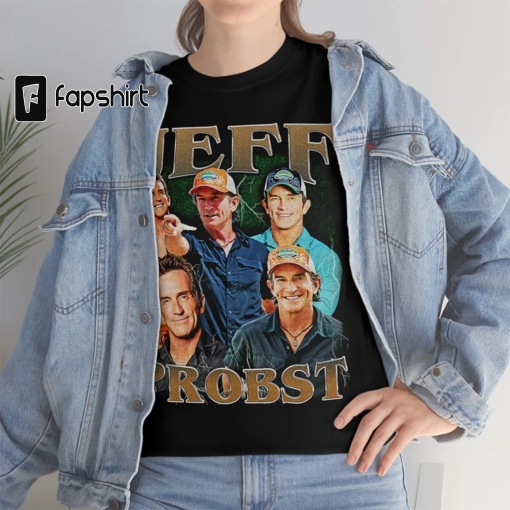 Jeff Probst Vintage Unisex Shirt, Vintage Jeff Probst TShirt Gift For Him and Her , Jeff Probst 90s retro design graphic tee