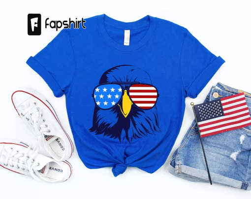 Patriotic Eagle with Sunglasses Shirt,Freedom Shirt,Fourth Of July Shirt,Patriotic Shirt,Independence Day Shirts,Patriotic Family Shirts