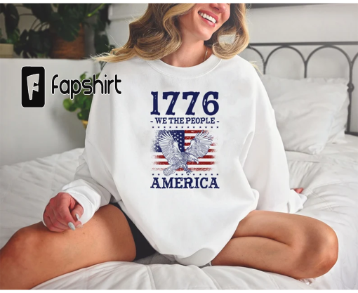 We The People 1776 American Flag Sweatshirt, Conservative Sweater, Republican Hoodie, Patriotic Sweater, American Flag Hoodie, 4th Of July