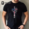 I Stand For The Flag And Kneel For The Cross US Flag Shirt