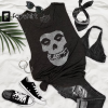 Skeleton Hand Vintage Halloween Flowy Festival Muscle Tank Top