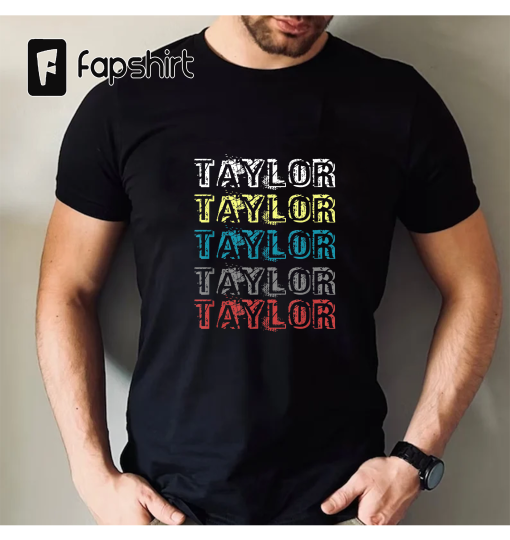 Sweat Heart TAYLOR Love Retro Design Funny Boys Girls Gift,Short Sleeve T-Shirt