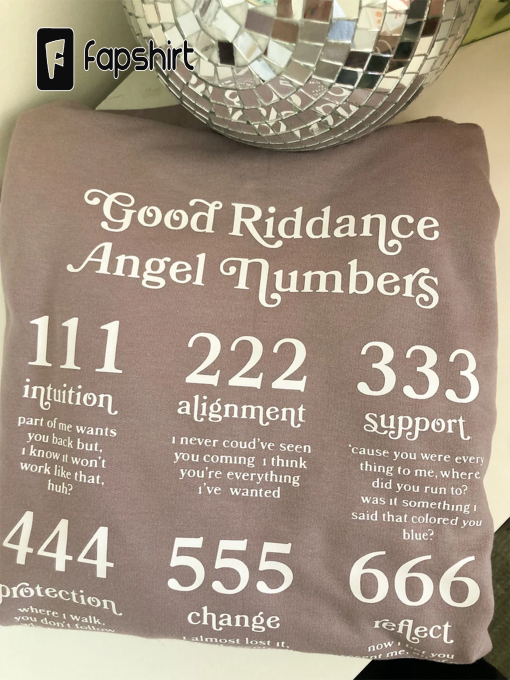 Good Riddance Angel Number tshirt