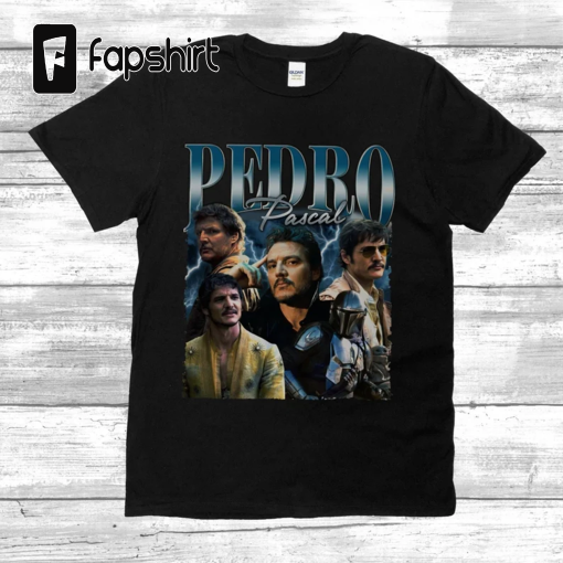 Pedro Pascal T-shirt- 90s Inspired Vintage Shirt, Bootleg Actor Shirt Fan Gift-Gift for Her for Him-Movie Lover Shirt