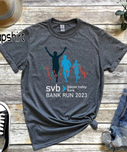 SVB Silicon Valley Bank Run T-Shirt, Time…