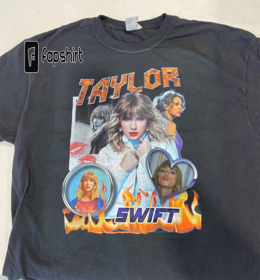 Taylor Homage Shirt Swiftie Vintage 90s Style Bootleg Rap Tee Eras Tour