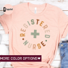 Retro Nurse Shirt, Wild Flowers Nurse T Shirt, Nurse Student Tee, New Nurse Gift, Nurse Appreciation, RN Nurse Shirt Registered Nurse Shirt