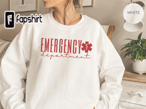 Emergency department nurse sweatshirt ER nurse sweater Emergency tech medical assistant ED nurse crewneck Future nurse gift Er rn nurse NR10