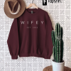 Wifey Sweatshirt, Hubby Sweatshirt, Gift for Fiance, Wedding Gift, Wedding Sweat, Husband And Wife Gift, Matching Couple Sweater