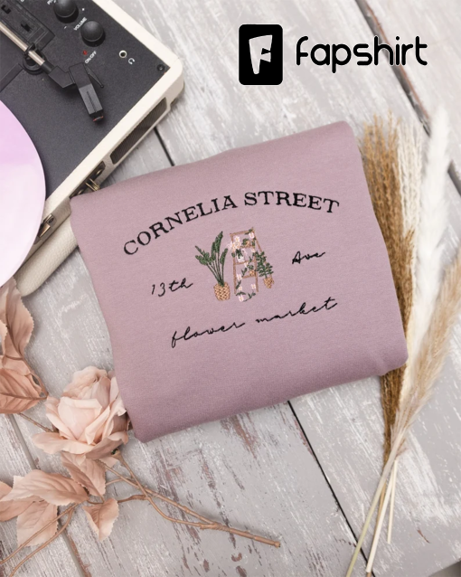 Cornelia Street Flower Market- Embroidered Sweatshirt/Hoodie/T-shirt