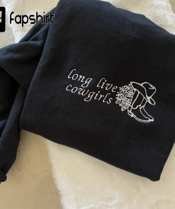 Long Live Cowgirls Embroidered Sweatshirt| Y2K Style…