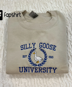 Silly Goose University Embroidered Sweatshirt