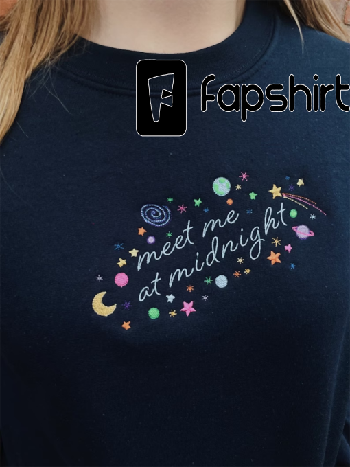 Meet Me at Midnight Embroidered Sweatshirt