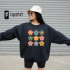 Boho earth tones moon phases women’s crewneck sweatshirt