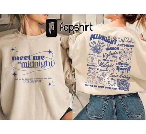 Meet Me At Midnight Sweatshirt,Taylor Midnights Album Sweatshirt,The Stories of 13 Sleepless Nights Sweatshirt,Taylor Swift Sweatshirt