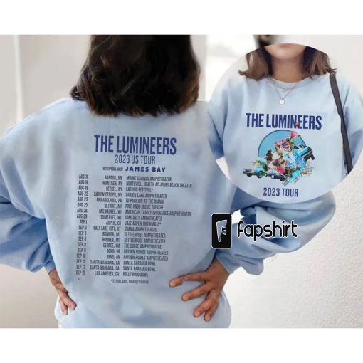 The Lumineers Sweatshirt Crewneck, 2023 US Tour Shirt 2 Side Print, The Lumineers Tour 2023 Merch Tshirt Hoodie Unisex, Gift for Fan