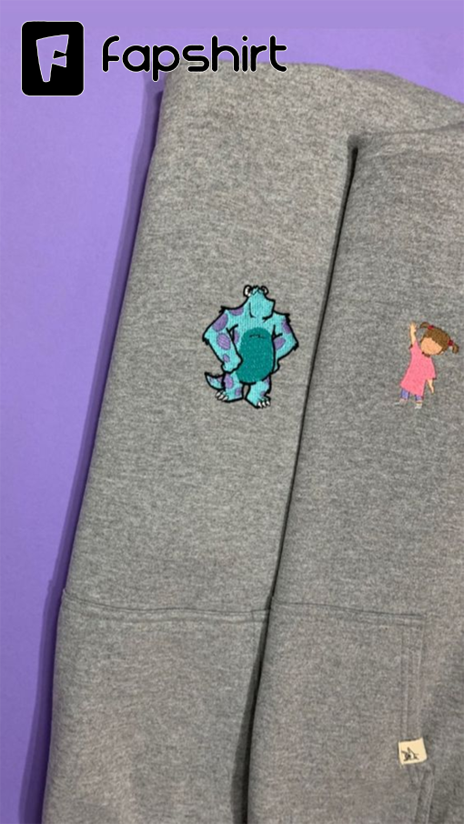 Sully and Boo Sweatshirt, Embroidered Sweatshirt