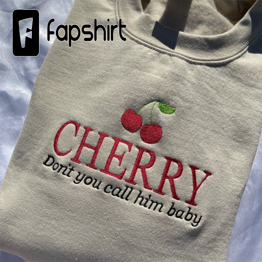 Harry STYLES CHERRY Embroidered Sweatshirt Hoodie