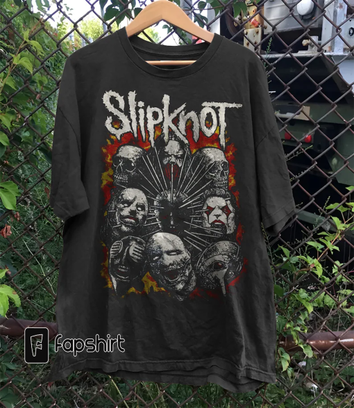 Retro 90s Slipknot Tee, Vintage Slipknot Shirt, Vintage Rock Tee, Vintage Bootleg Inspired Tee.