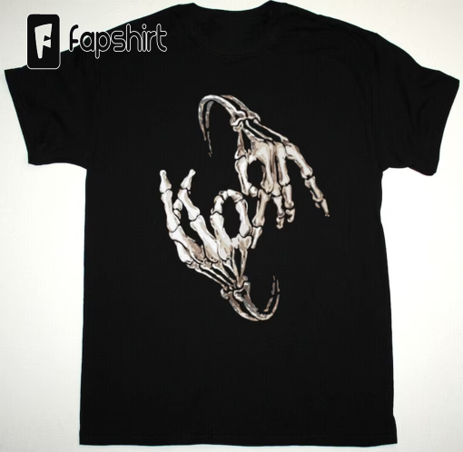 Vintage 90s KORN Skeleton Hands Shirt, Korn Band Tee, Heavy Rock Metal Style Band Shirt, Korn Rock Band Shirt, Korn Concert Korn Tour Merch