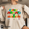 Custom Super Mario Shirt , Super dadio shirt, Father’s Day Shirt, Super Mommio Shirt, Super Aunt shirt, Matching family shirts