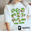 Funny Vintage Yoshi and Mario Tshirt, Gaming Dinosaur Shirt, Family Birthday Shirt, Birthday Gift for Kids, Mario Group Shirts