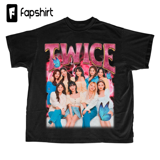 Twice Retro Bootleg T-shirt – Twice Kpop Tee – Kpop Merch – Kpop Gift for her or him – Twice Retro Shirt