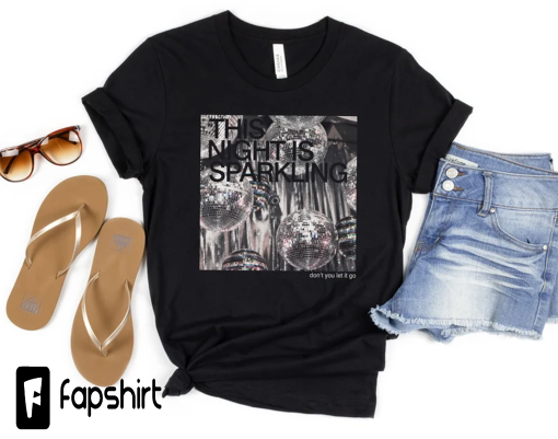 Enchanted Shirt, This Night Is Sparkling Shirt, Taylor Swiftie Merch, The Eras Tour Shirt, Swiftie Gift Idea