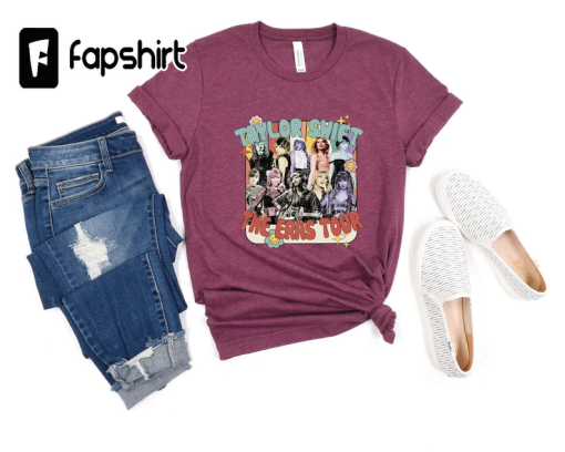 Vintage The Eras Tour Shirt, Retro Concert Shirt, Vintage Relaxed Fit Shirt, Taylor Merch Shirt