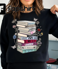 Albums As Books Shirt Christmas Gift,Eras Tour…