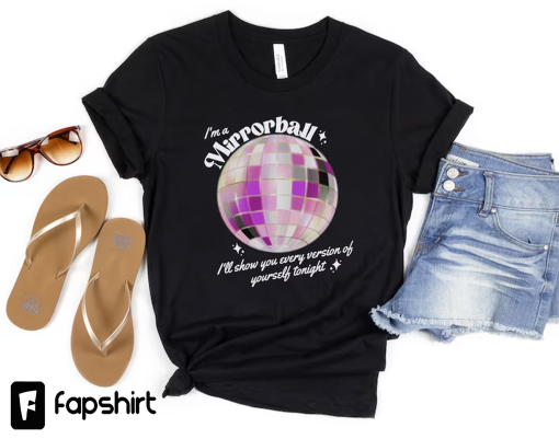 Mirrorball T-Shirt, Folklore Merch, Taylor Swiftie Merch, Eras Tour, Midnights Album Shirt, Taylor’s Version Shirt, Swiftie Fan